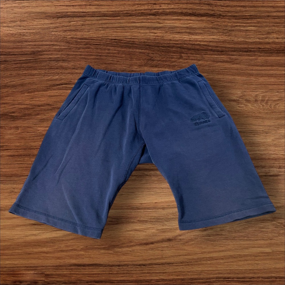 Roots‎ Men Navy Blue Athletic Sweat Shorts M/M
